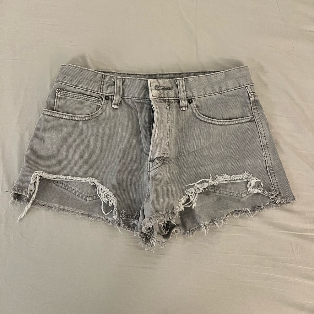Free People Denim Shorts - Gray size 27